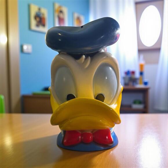 Disney Other - Vintage Donald Duck Head Coin Bank 1971 Walt Disney Production 10" Tall